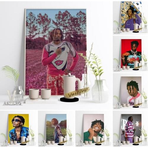 Playboi Carti Rapper Star Poster Dreadlocks Art Fashion Magazine Prints Hip Hop Music Singer Fans Gift Living Room Home Decor