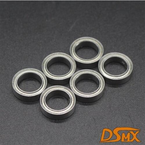 12*6*4mm 6PCS Ball Bearing For 1/10 R/C Model Car cc01 Spare Parts Toy Car Ball Bearings
