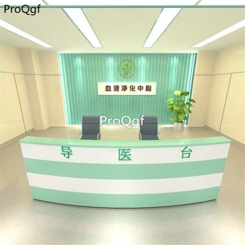Prodgf 1Pcs A Set 300cm length Nursing Station Reception Table Desk(logo customized)