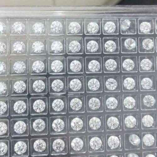 Sale 3~12mm IJ Color 0.5ct Carat Loose Moissanites Round Brilliant Cut White Moissanite Stone Gems For Free Certificate Carving