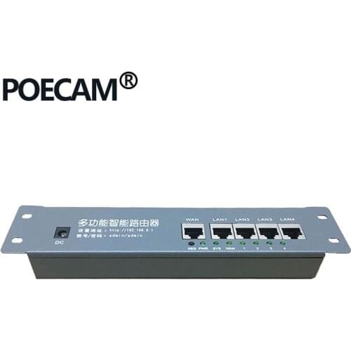 Shenzhen supplier direct sell OEM Mini Metal case intelligent wired distribution box 5-port router wire router IP 192.168.0.1