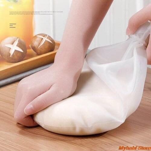 Silicone Kneading Dough Bag Nonstick Flour Mixer Reusable Dough Mixer Kneading Bag for Bread Pastry Pizza Baking Kitchen Tools