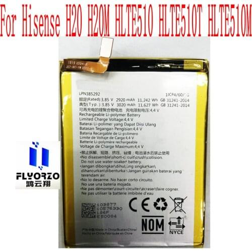 New High Quality 2920mAh LPN385292 Battery For Hisense H20 H20M HLTE510 HLTE510T HLTE510M Mobile Phone