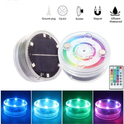 Solar LED Pool Float Light Outdoor Garden Underwater Night Lamp RGB Submersible for Swimming Pool Aquarium Fishing Lighting