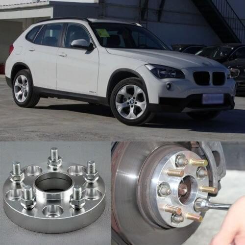 Teeze 4pcs New Billet 5 Lug 14*1.5 Studs Wheel Spacers Adapters For BMW X1 2010-2013