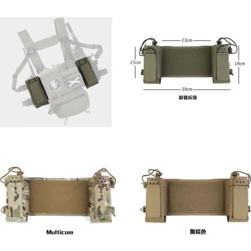 Outdoor Airsoft Tactical Vest Chest Hanging Extend Kit Set Thing 1 MK3 MK4 D3CRM Radio Pouch