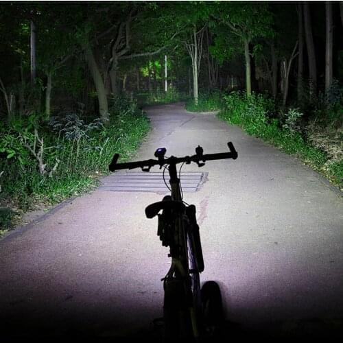 ROCKBROS Bike Light Front 1800Lm 2 Led Bike USB Rechargeable Bicycle Light 5200 MhA Li-Battery Cycling Flashlight Power Bank