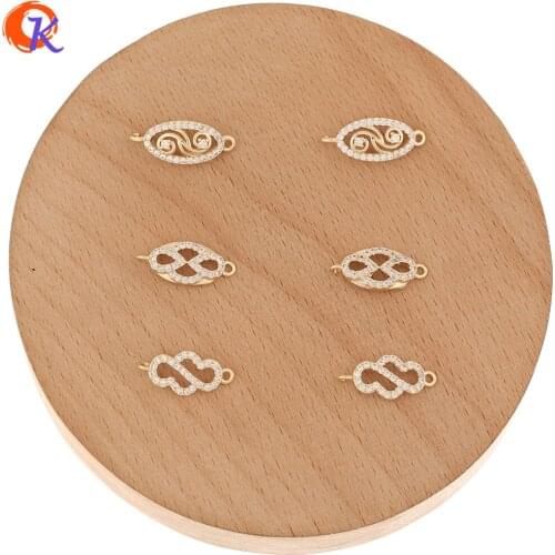 Cordial Design 50Pcs Jewelry Accessories/DIY Making/Hand Made/CZ Jewelry Charms/Copper/Earring Findings/Connectors For Bracelets