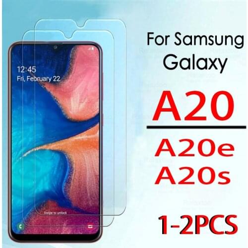 1-2pcs protective glass on the for Samsung Galaxy a20 s a20s e20 Samsunga20e a 20s e Screen Protector armor Tempered Glas film