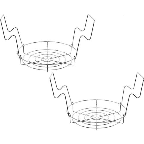 12inch Stainless Steel Canning Rack, Holds 8 Pint or 7 Quart Jars, No Rust, Extra Stability-2 PACKS