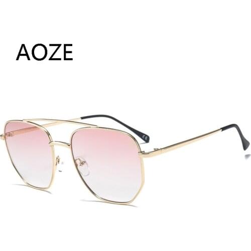 2021 Fashion Trend Metal Polygon Frame Style Gradient Round Sunglasses Vintage Brand Design Sun Glasses Lunette de soleil femme