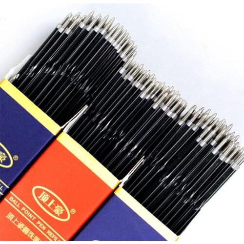 30 pcs/lot Press Ballpoint pen Refill 0.7mm Blue/ Black/Red Ball pens Refills Office School Stationery Writing Supplies