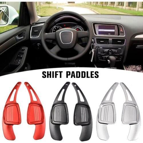 Car Steering Wheel Shift Paddles Aluminum Shift Paddles Extension for Audi A3 A4L A5 S3 S4 Q2 Q5 Q7 TT TTS Car Accessories