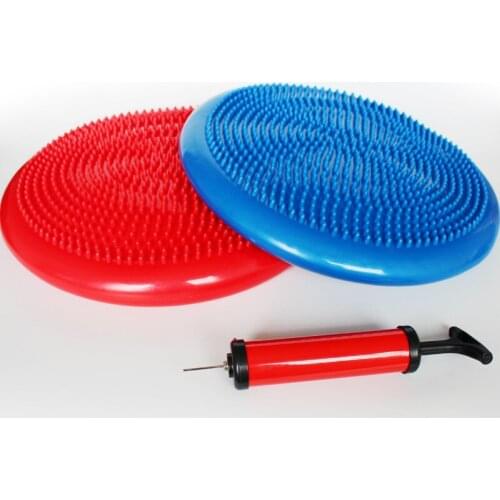 Yoga Balls Balance Pad Inflatable Massage Cushion Plate Thickened Yoga Ball Balance Disc Cushion Trainer Fitness Exercise Train