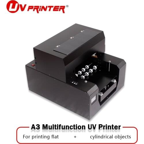 Household inkjet printer A4 small detachable case with cylindrical roller holder for flat and cylindrical colorful printing
