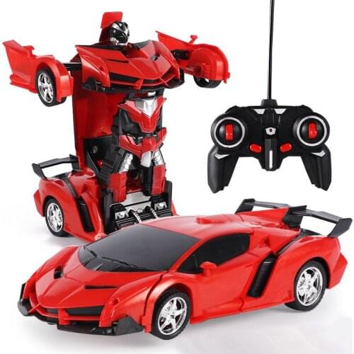 Deformed remote control car robot can charge moving childrens toy Lamborghini remote control car racing 12+y cars rc car kit 3C