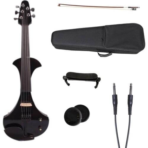 5 string 4 strings new 4/4 Electric Violin Silent Pickup Fine tone parts include New Golden Color #5-22 red color