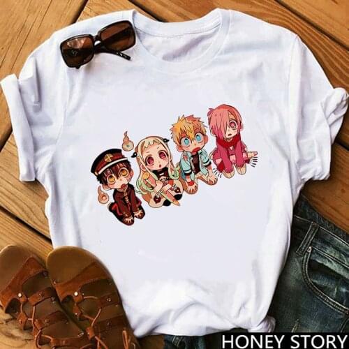 Kawaii Japanese Anime Toilet Bound Hanako Kun T Shirt Unisex Shaman King Graphic Tees Women Funny Cartoon Inuyasha Tshirt