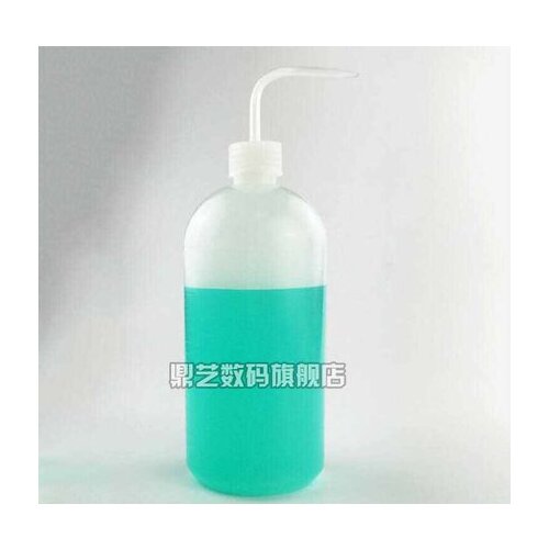 Chemistry and biology teaching instruments Plastic bottle with elbow Squeeze distilled water bottle 1000ml 5pcs free shipping