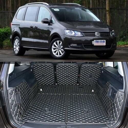 Full Covered Seat Pad Cargo Box Trunk Floor Mat Carpet Liner For VOLKSWAGEN Sharan
