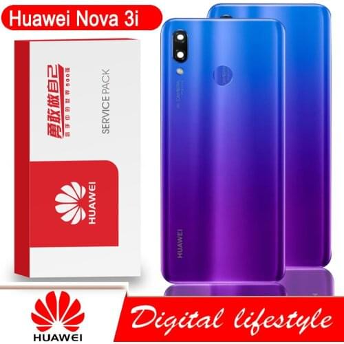 For Huawei Nova 3i Battery Cover Back Glass Housing Rear Door Huawei Nova 3i Battery Cover With Camera Lens Replacement