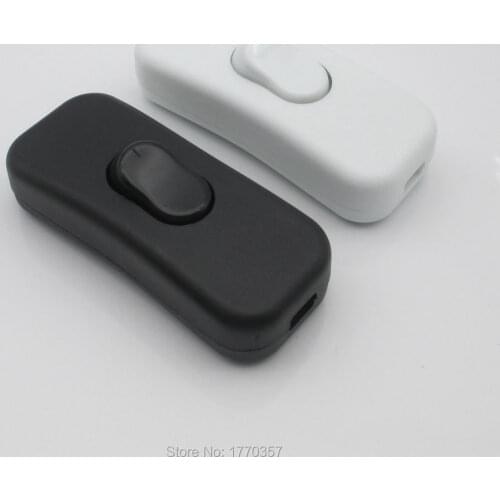 1 pcs Rocker Switch AC 110V 220V 2A Lnline ON/OFF Table Lamp Desk Light Cord Control Switch Dropshipping
