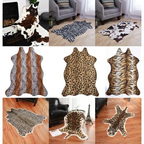 2020 New Leopard Cow Imitation Animal Carpet Mats Home Bedroom Carpets Rugs Floor Mat Room Carpet Living Room Carpets Decor