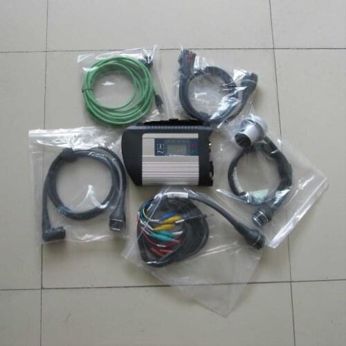 Top new wifi mb star c4 multiplexer with 5 new cables work for mb cars and trucks (12v+24v) + one year warranty