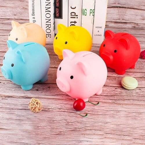 Cartoon Pig Shaped Money Boxes Children Cute Animal Toys Birthday Gift Home Decor Money Saving Boxes Piggy Bank Coin Storage Box