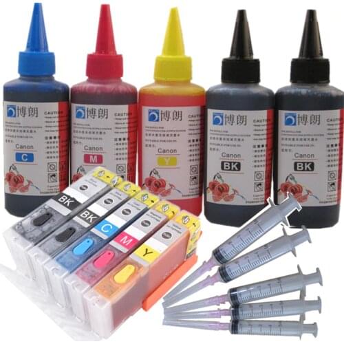 PGI-550 Refill ink kit For Canon Pixma IP7250 MG5450 MX925 MG5550 MG6450 MG5650 MG6650 IX6850 MX725 MX925 Printer pgi 550 551