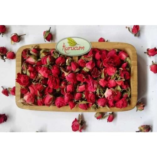 Natural dried red rose buds with aroma, nutritional values, especially protein, carbohydrate, fiber, vitamin energy 500 G fragra