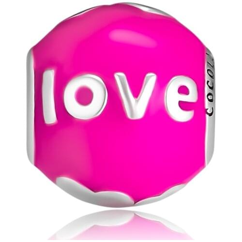 Fits Pandora Charms Bracelets Family Love Beads 100% 925 Sterling-Silver-Jewelry Free Shipping DIY Making