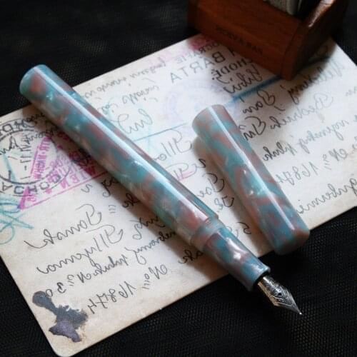 2021 New Style Resin Arylic Calligraphy Pen Fountain Pen With Ink Sac