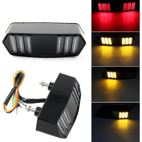 Motorcycle Turn Signal Flashing LED Light Running Brake Stop Signal Moto Indicators Lamp for Honda MSX125