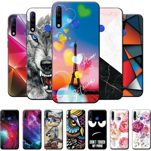 For Tecno Spark 4 Case Silicone Spark 4 TPU Phone Cover Case For Tecno Spark 4 Cute Tower Protective Case on Spark 4 Bumper 6.52