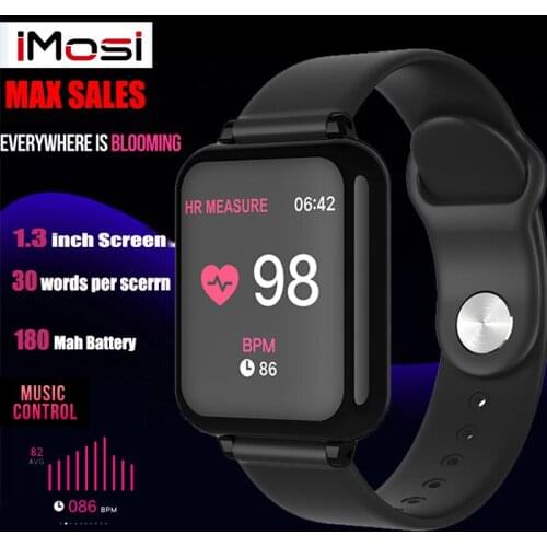 IMosi B57 Smart Watch Bracelet IP67 Waterproof Heart Rate Monitor Blood Pressure Fitness Tracker Women Men Sport Wearable Watch