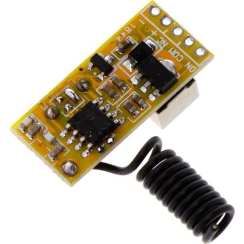 433MHZ 3V_12V LED Relay Wireless Remote Control Switch Receiver