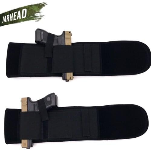 Tactical Adjustable Concealed Universal Pistol Gun Holster Ruger belly band to carry Hidden Fits Glock Gun P238 LCP Holsters