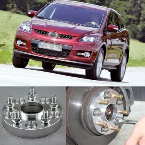 Teeze 4pcs New Billet 5 Lug 12*1.5 Studs Wheel Spacers Adapters For Mazda CX-5/CX-7/MX-5/RX-8/ Mazda3/Mazda 5/Mazda 6