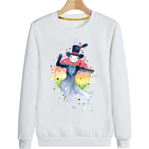 Anime Howls Moving Castle Miyazaki Hayao Hoodies Sweatshirt Print Trend Mens Clothes Hip-Hop Male Crewneck Hoodies Men