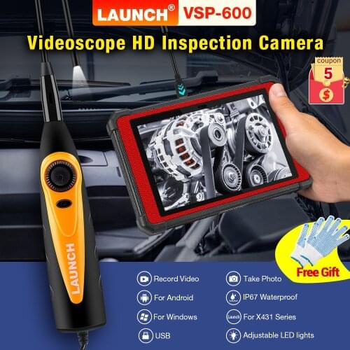 Launch VSP-600 Inspection Camera Videoscope 5.5MM VSP600 Borescope For Viewing&Capturing Video&Images of Hard-to-reach for x431