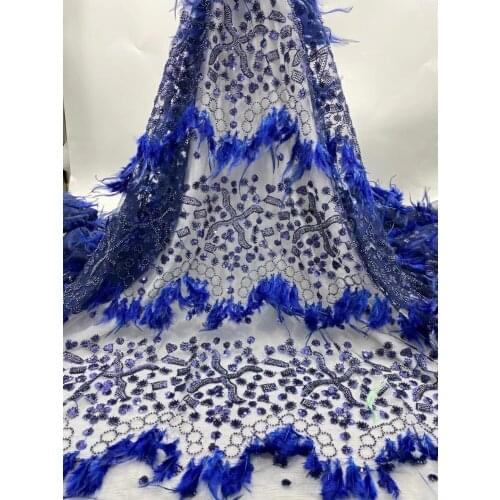 High-quality exquisite feather sequins with beaded tulle embroidery, suitable for fashionable ladies' dresses