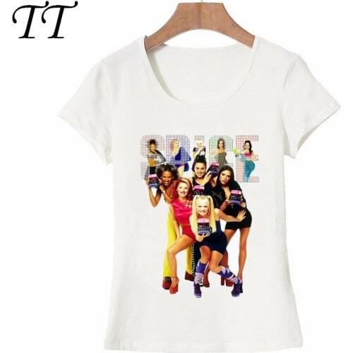 New summer fashion Women t-shirt 1 2 3 4 5 SPICE GIRLS T-Shirt maiden casual Tops female Tees fashion lady shirt