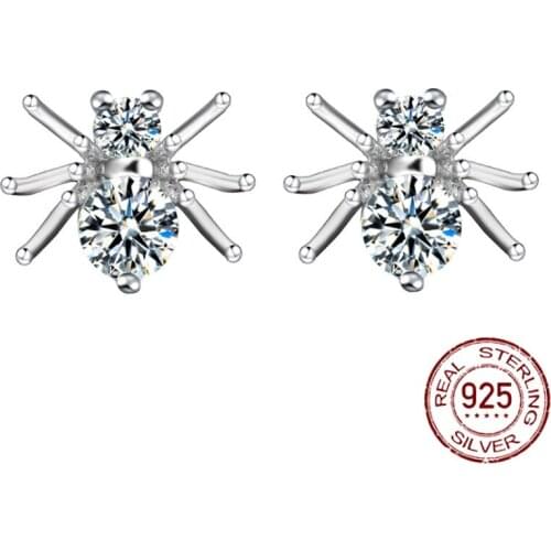 2020 trendy fashion European and American s925 silver earrings female personality spider earrings simple niche earrings jewelry
