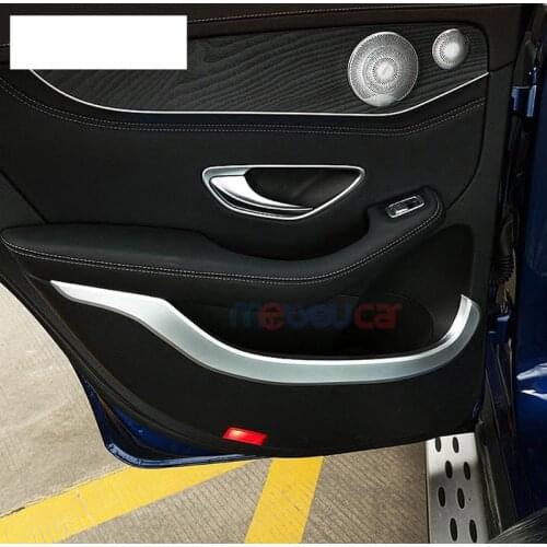For Mercedes Benz GLC Class X253 220 260 300 2015-2017 Car Interior Door Decoration Moulding Trim Accessories Car Styling 4pcs
