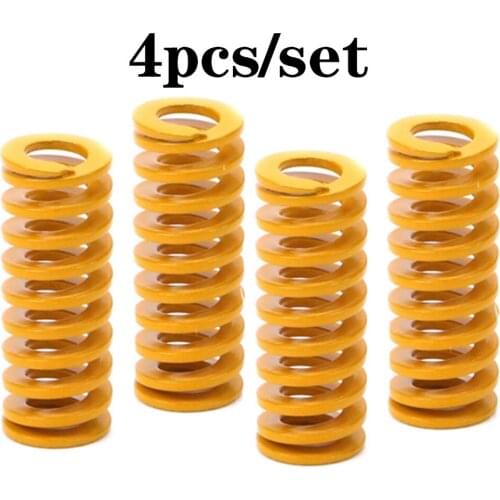 4Pcs 3D Printer Parts Spring For Heated bed 8*10/10*25MM DIY Hot Bed Glass Platform Leveling Spring for CR-10 10S S4 Ender 3 MK8