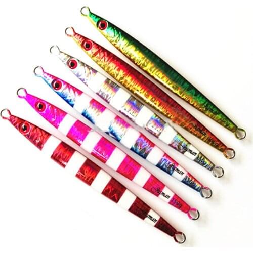 5PCS Glow Fishing Ocean Boat Rock Beach Metal Jig Deep sea Jigging Jigbait Spoon Lure baits 150g 200g