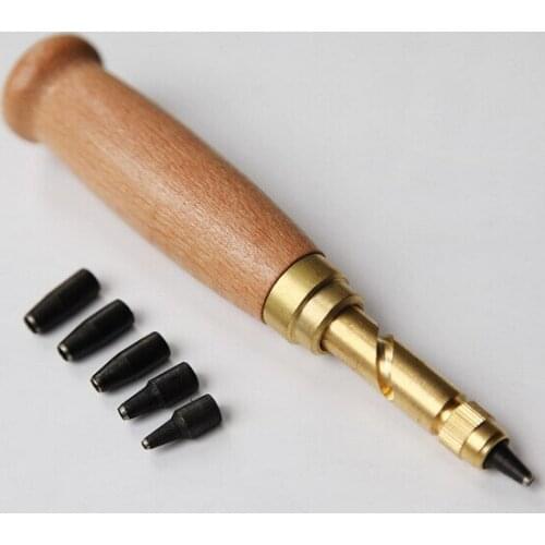 50Set New 6PCS Automatic Belts Punch Replaceable Long Mute Rotary Punching Punchers Leather Craft Tools