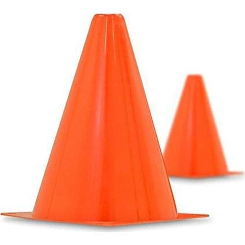 7-Inch Plastic Traffic Cones (6-Pack) Multi-Purpose Cone Physical Education Sports Training Gear Soccer Training Traffic Cones