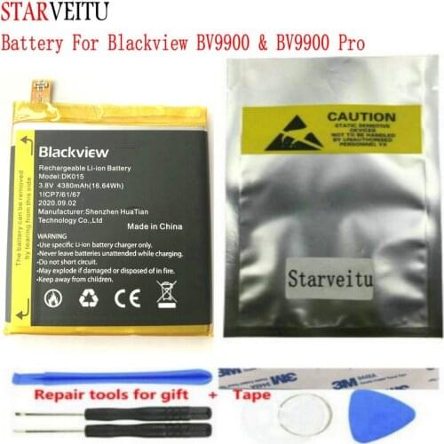 STARVEITU Battery for Blackview BV9900 Pro 4380mAh Bateria 5.84"Phone Replacement DK015 Li-ion Batteries for BV9900